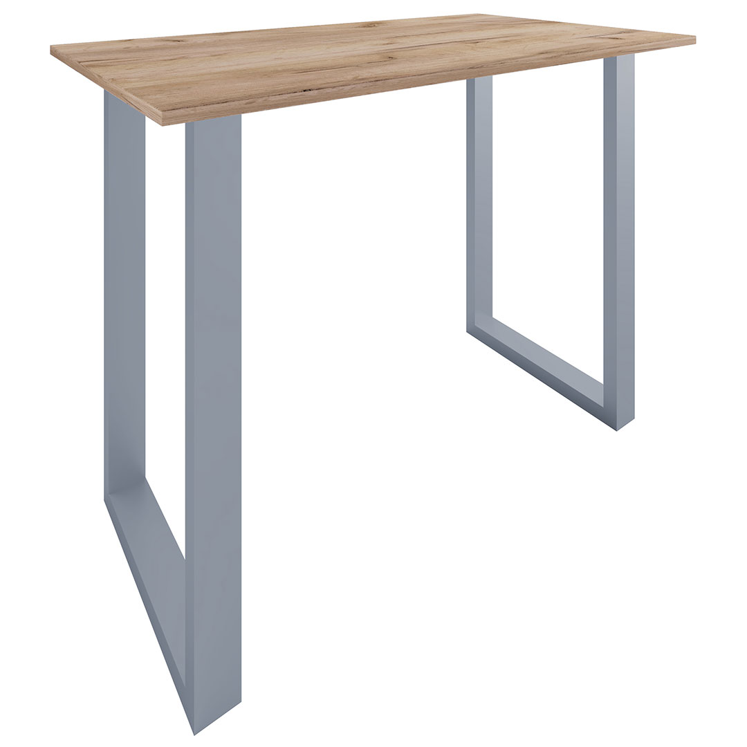 Xona barbord 140x80 eg dekor, sølvfarvet