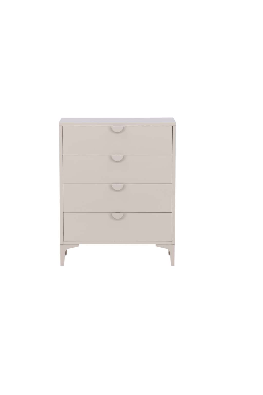 Piring kommode 4 skuffer beige