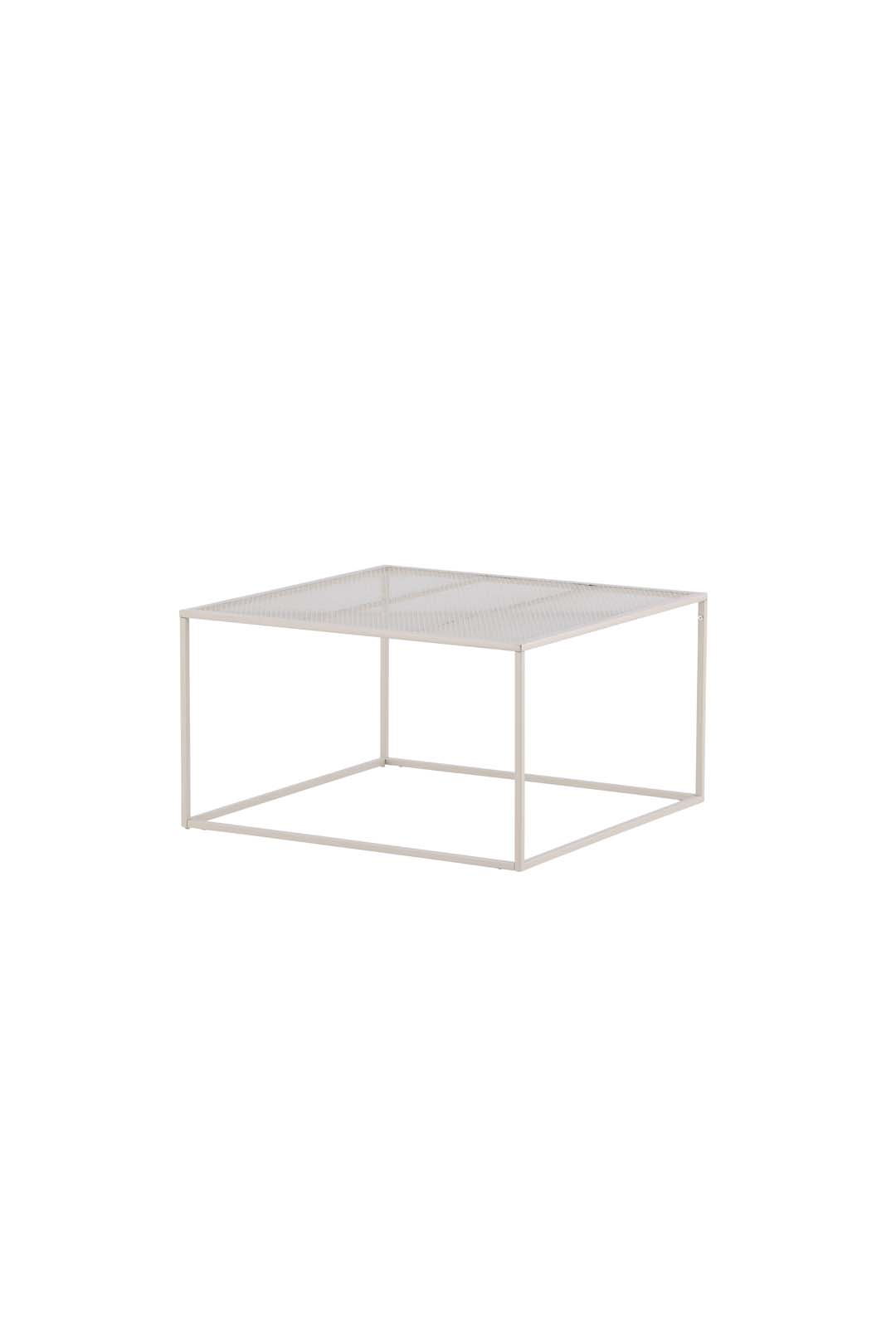VENTURE DESIGN Netz sofabord, kvadratisk - beige stål (80x80)