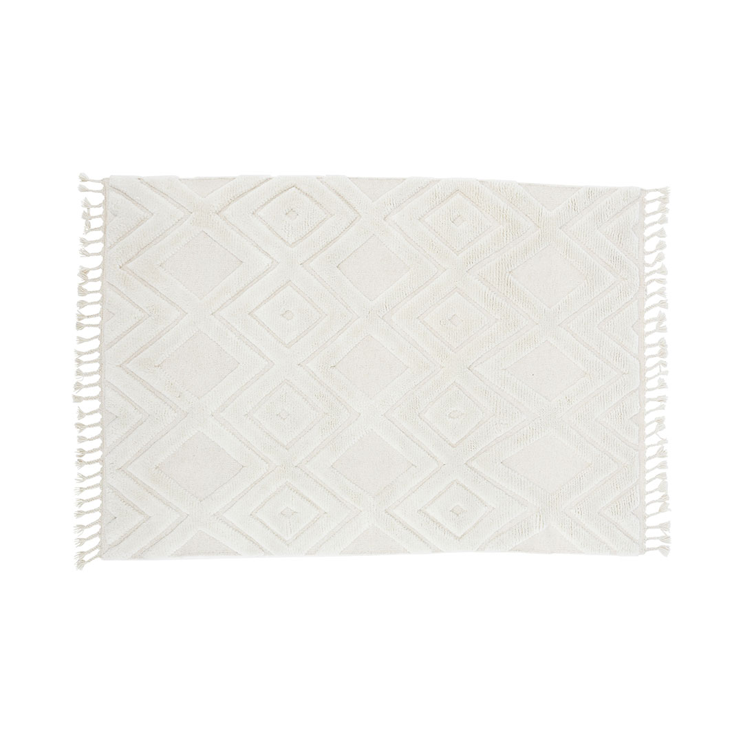 Dahlia tæppe 400x300cm hvid billede