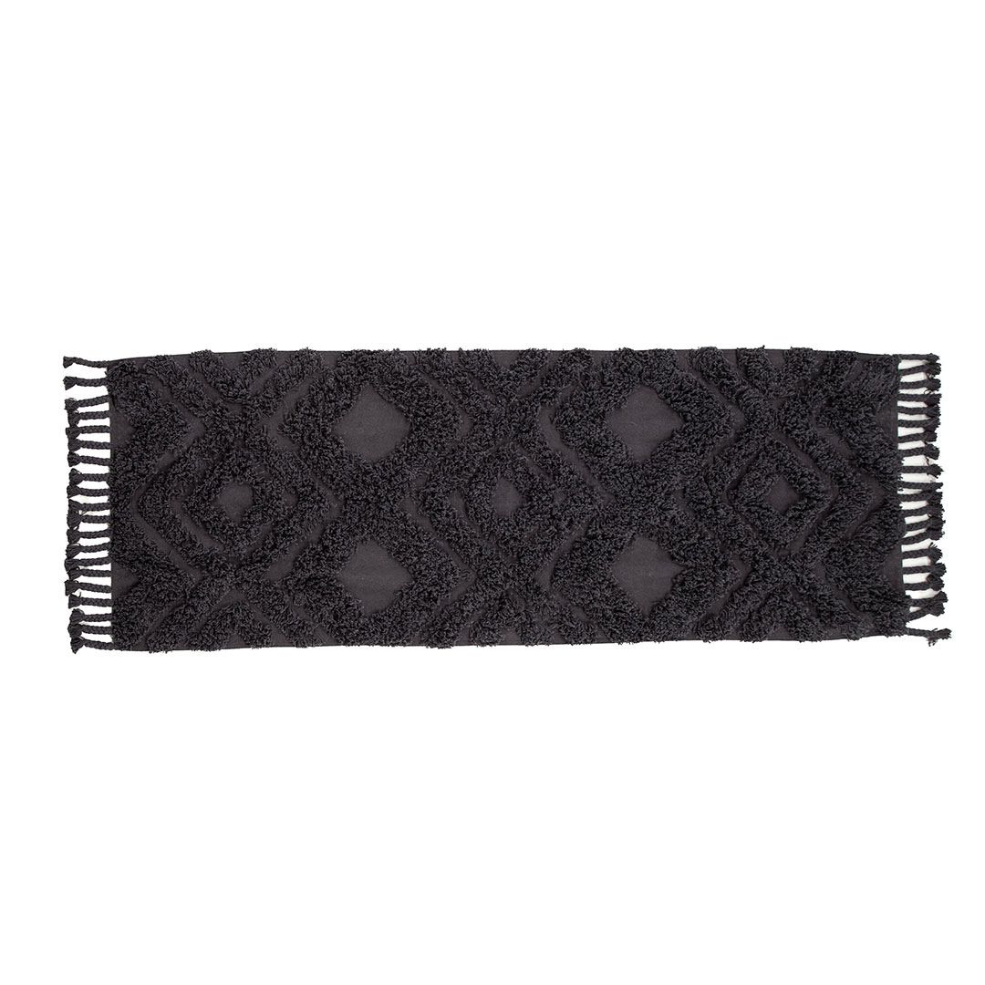 Hilma løber 200x70cm mørkegrå