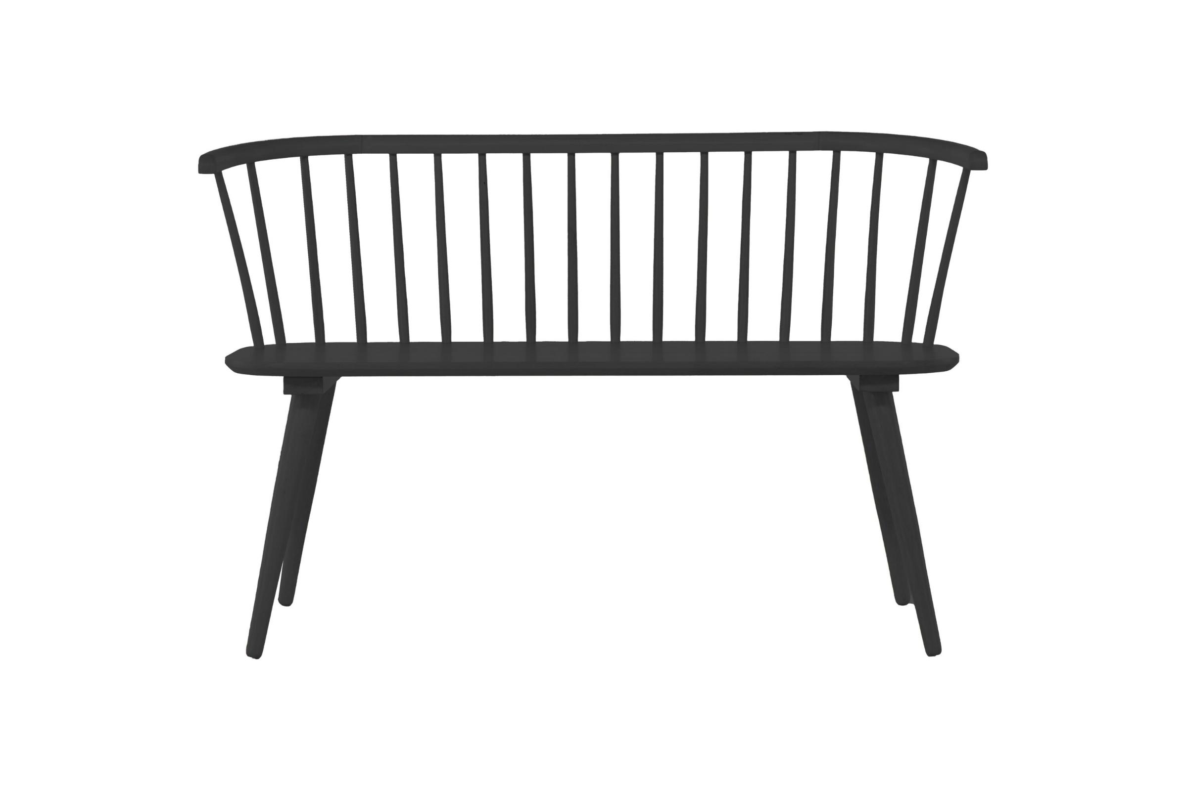 Bobby bænk 120cm sort