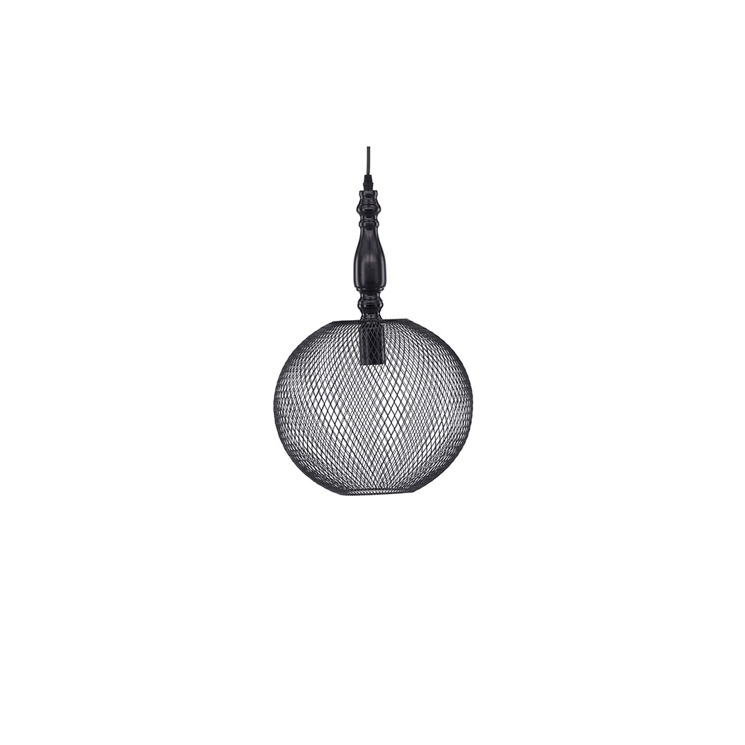 Valence belysning pendel 30x30x48cm sort