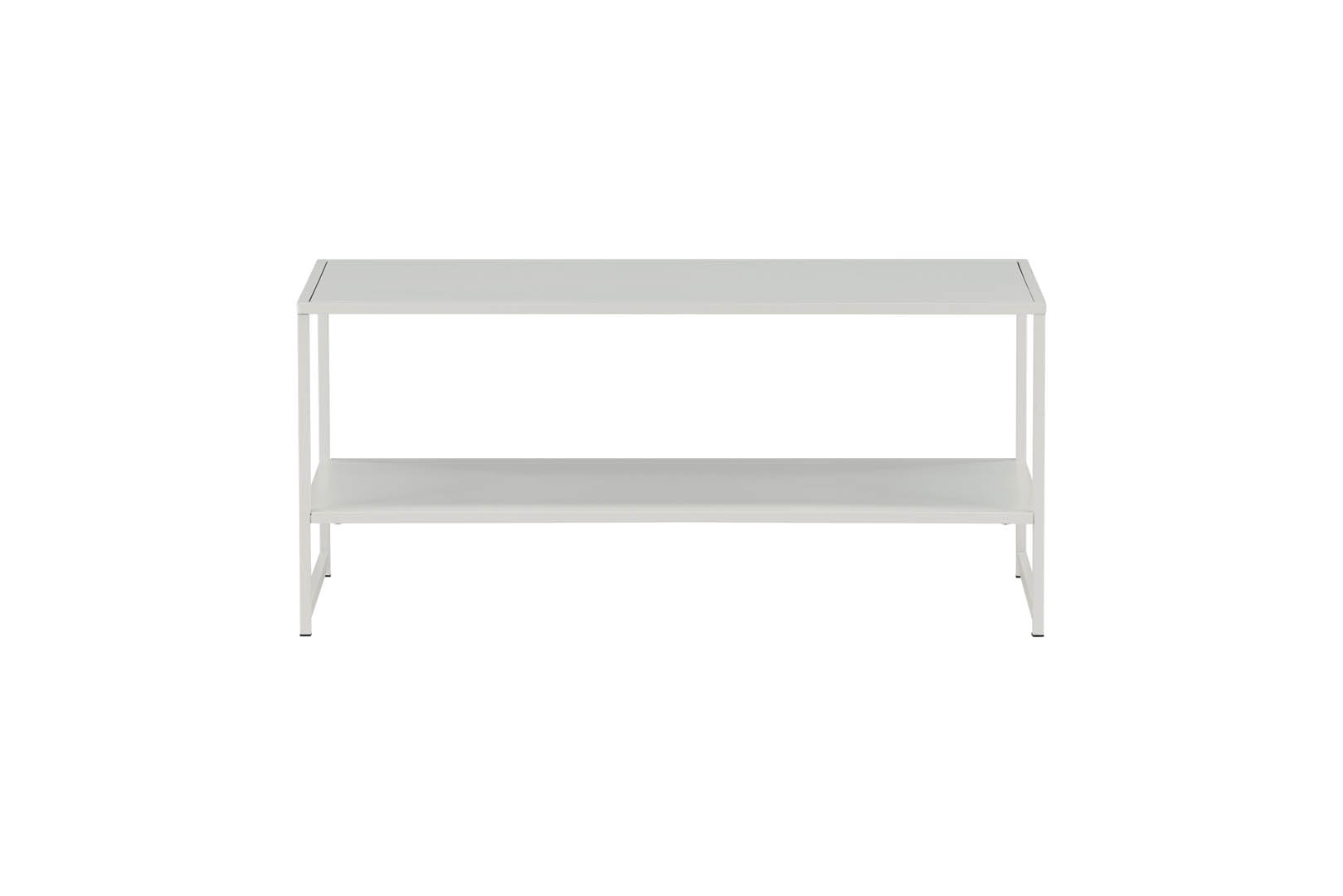 Staal sofabord 101,6x43,2cm hvid billede