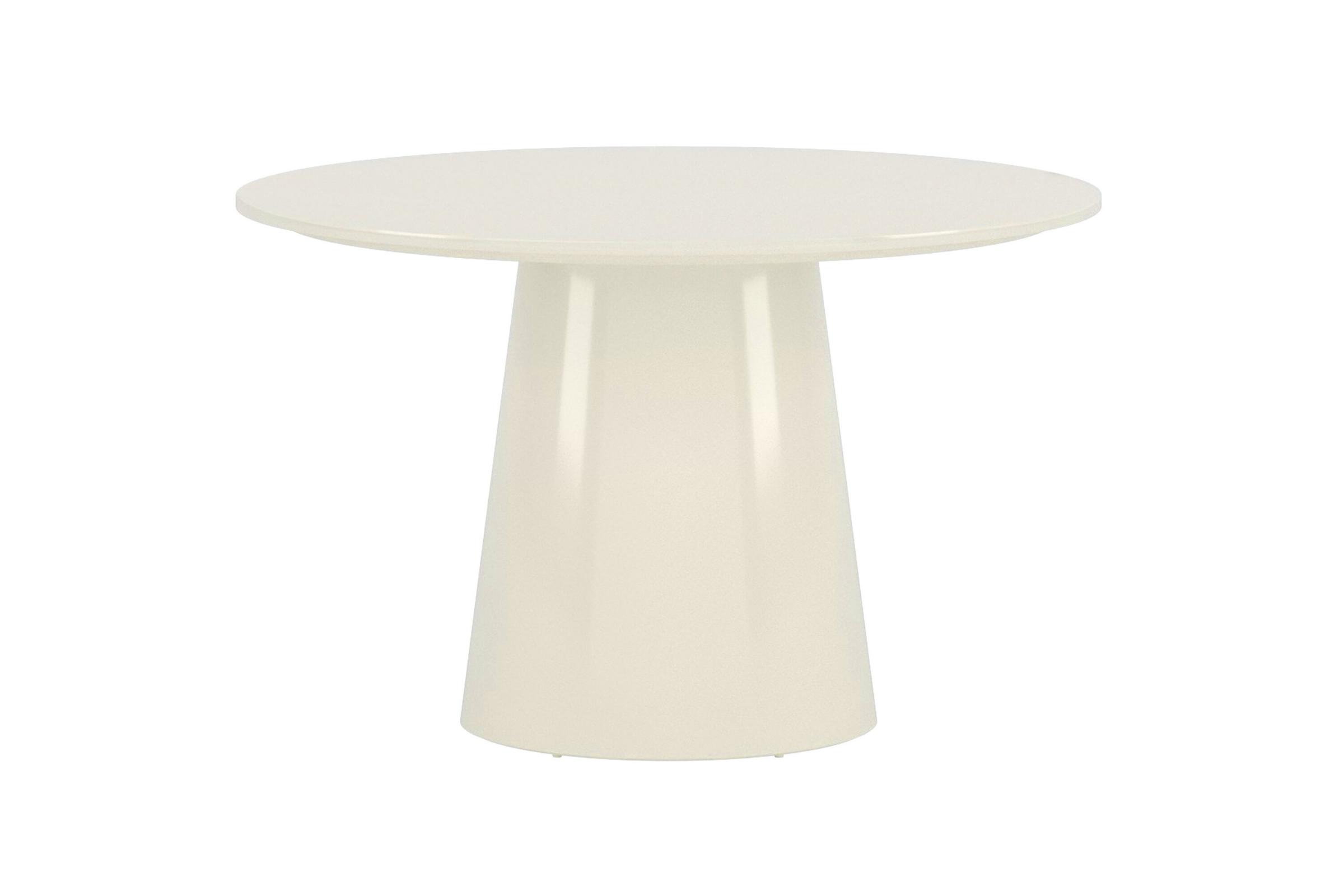 Lanzo spisebord Ø120cm glans beige