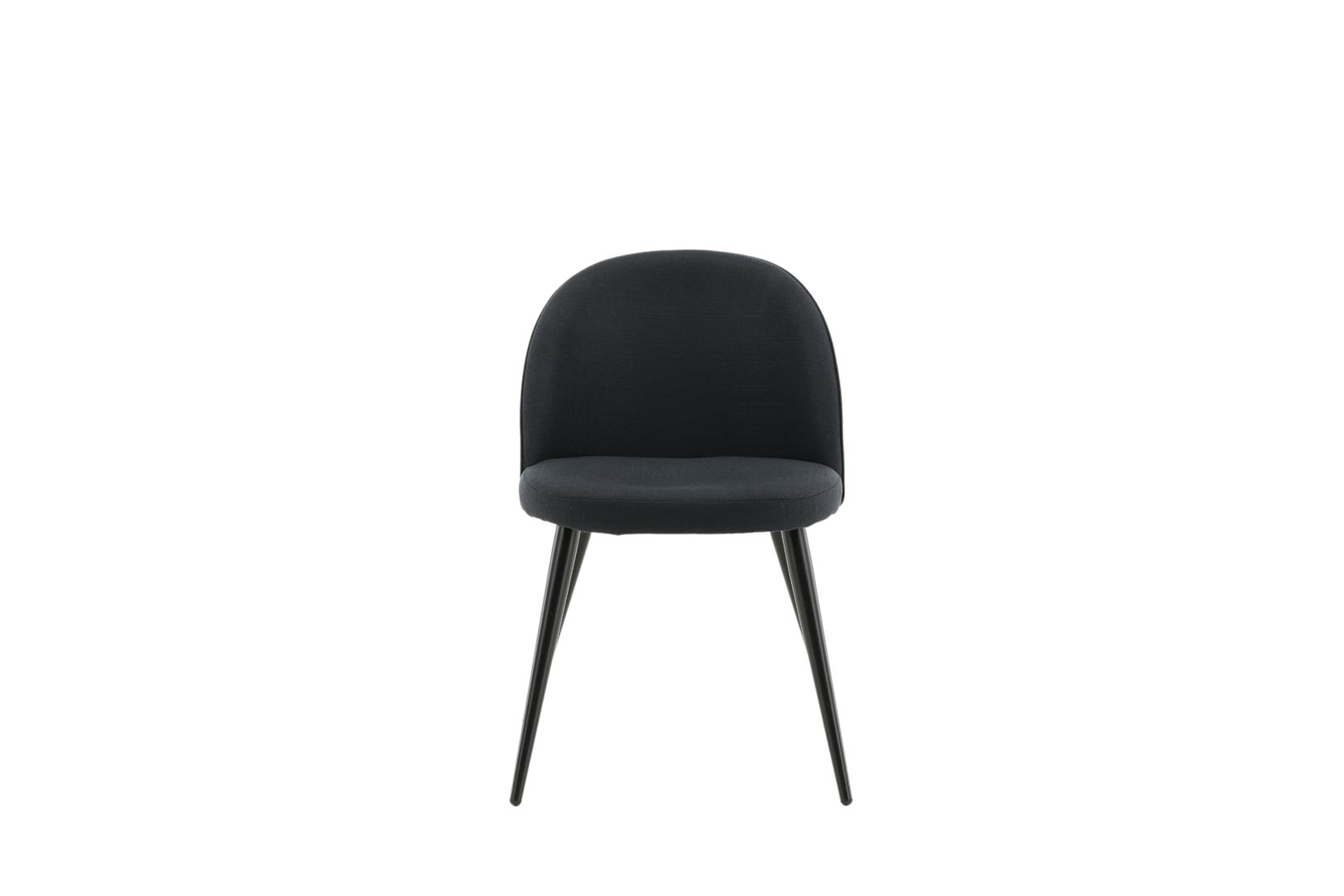 Velvet spisestuestol sort billede