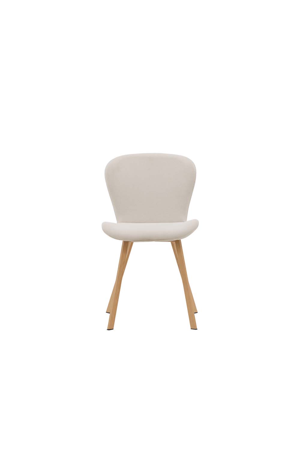 Lilja spisestuestol beige, egetræ dekor billede