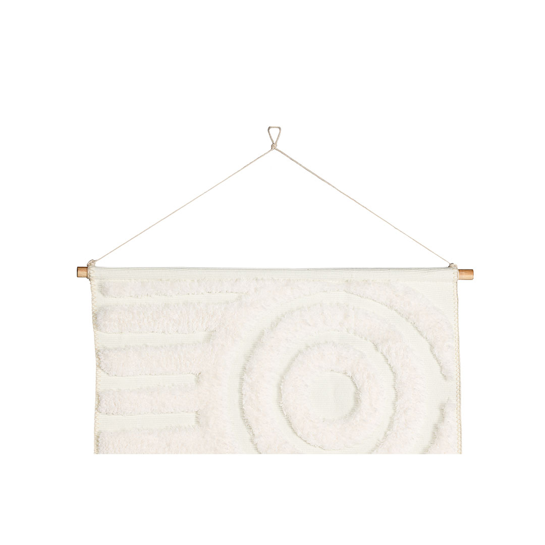 Nikita vægdekoration polyester hvid billede