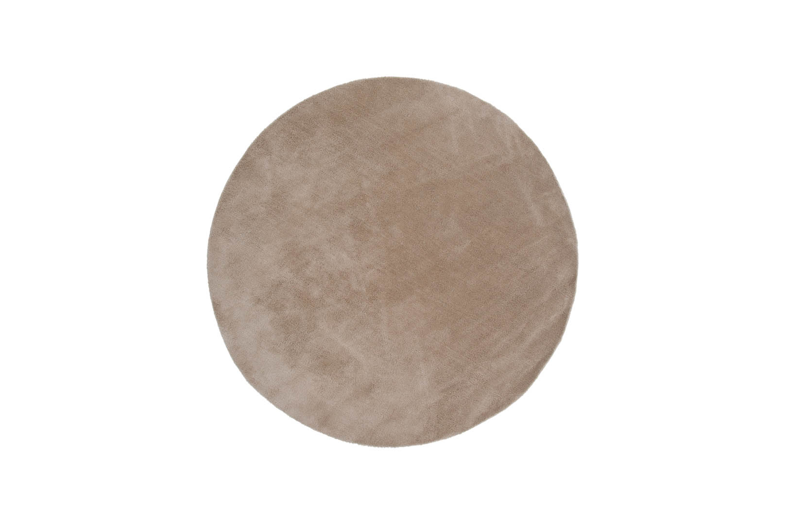 Undra tæppe Ø200 cm polyester beige billede