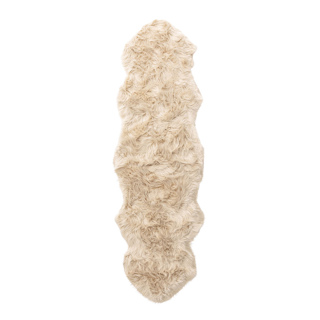 Katy skind imiteret 180x55cm beige billede