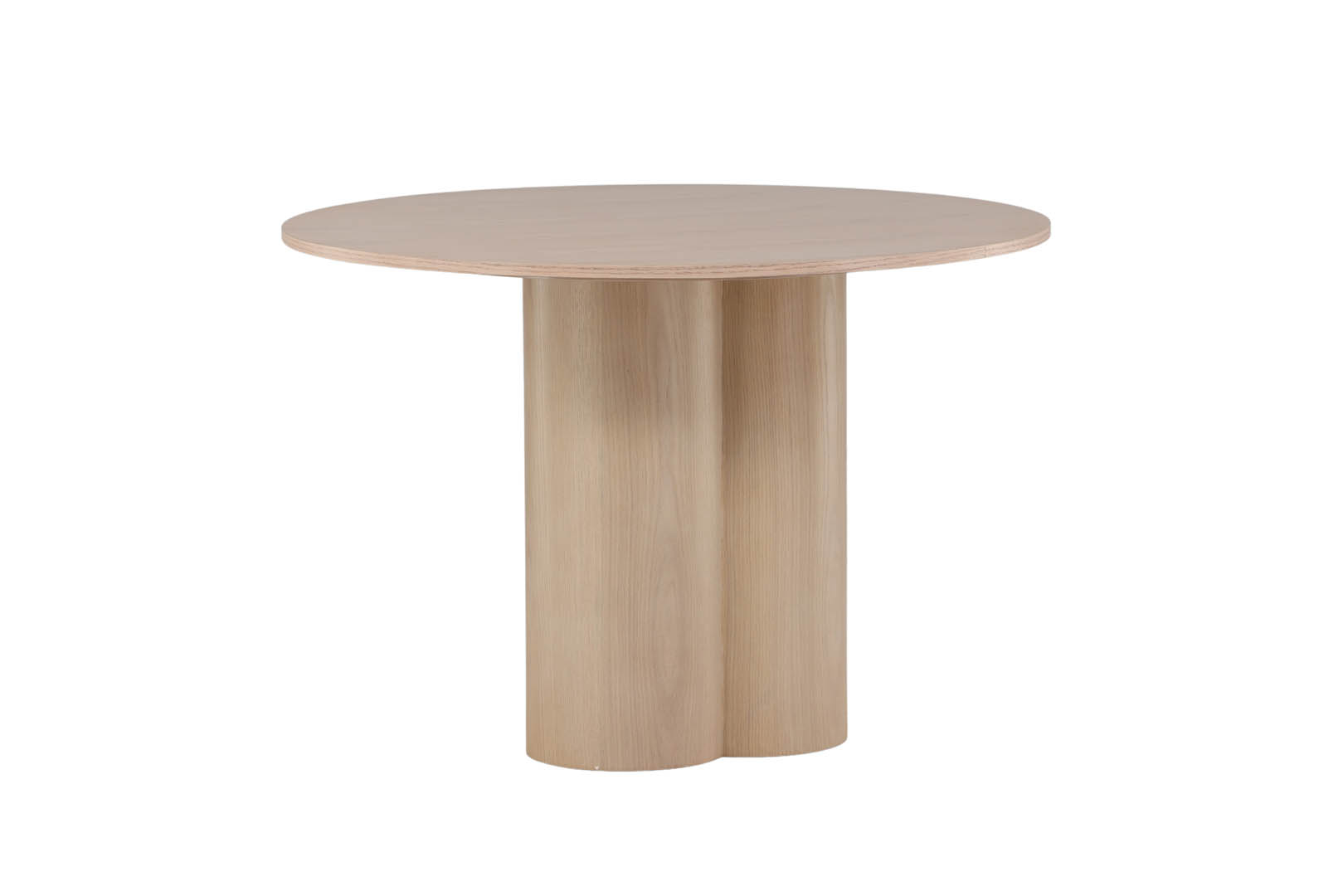 VENTURE DESIGN Olivia spisebord, rund - hvidkalket finér (Ø110)