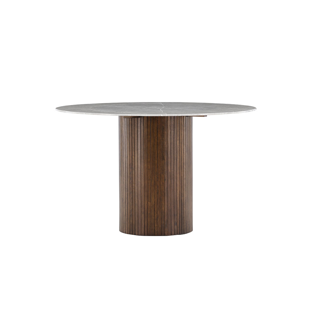 Haron Rundt spisebord  - Grå og Mocca