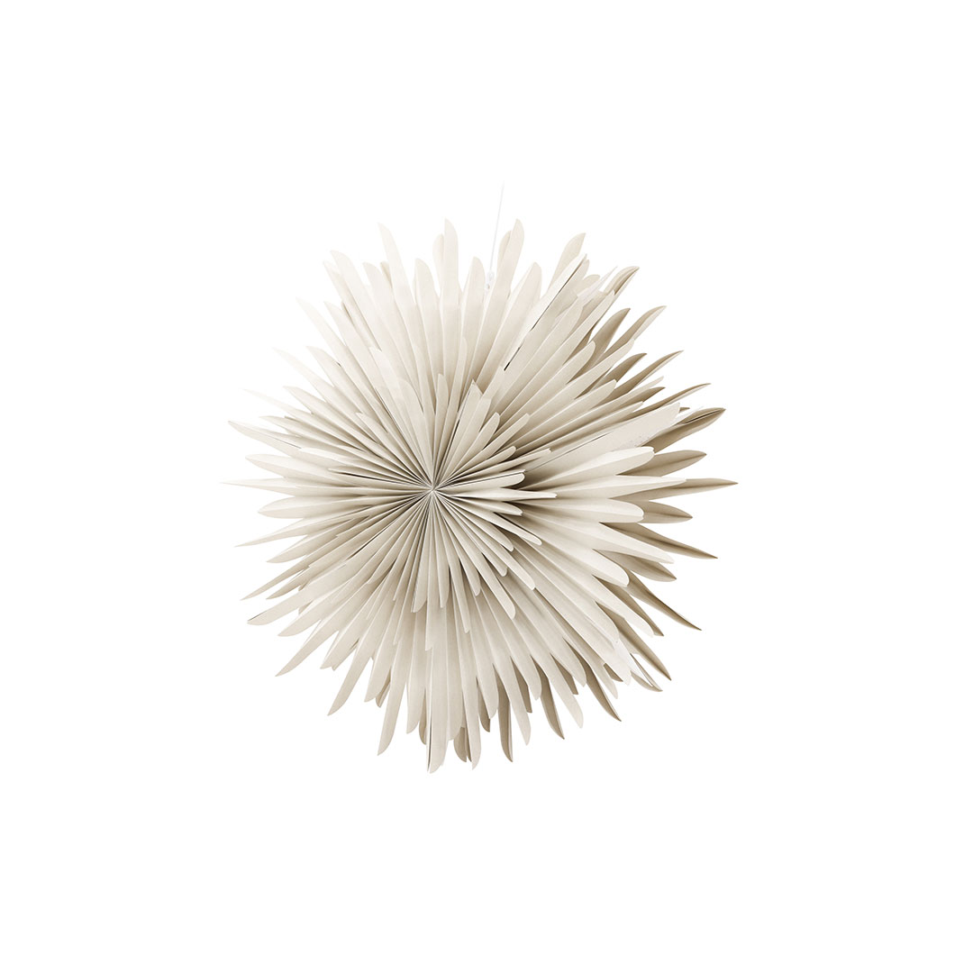 Sälen julestjerne med lys papir Ø100cm pendel beige billede