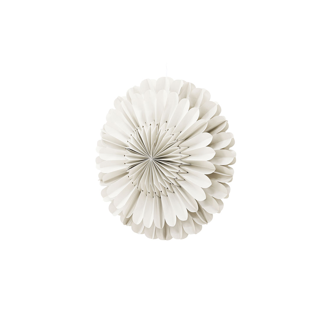 Järvsön julestjerne med lys papir Ø60cm pendel beige billede