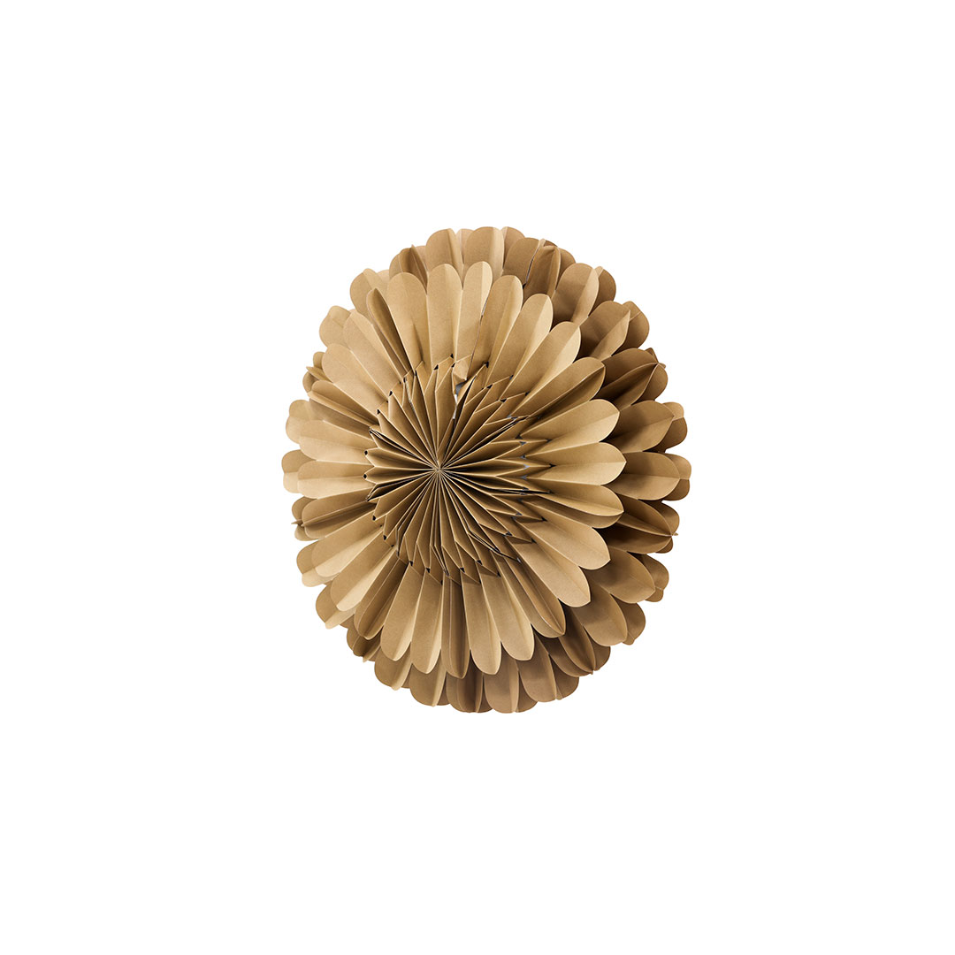 Järvsön julestjerne med lys papir Ø60cm pendel brun billede