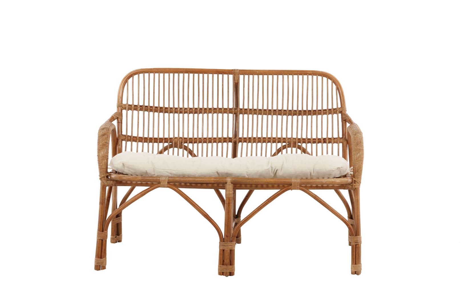 Nella havesofa inkl. hynder 2 pers. natur