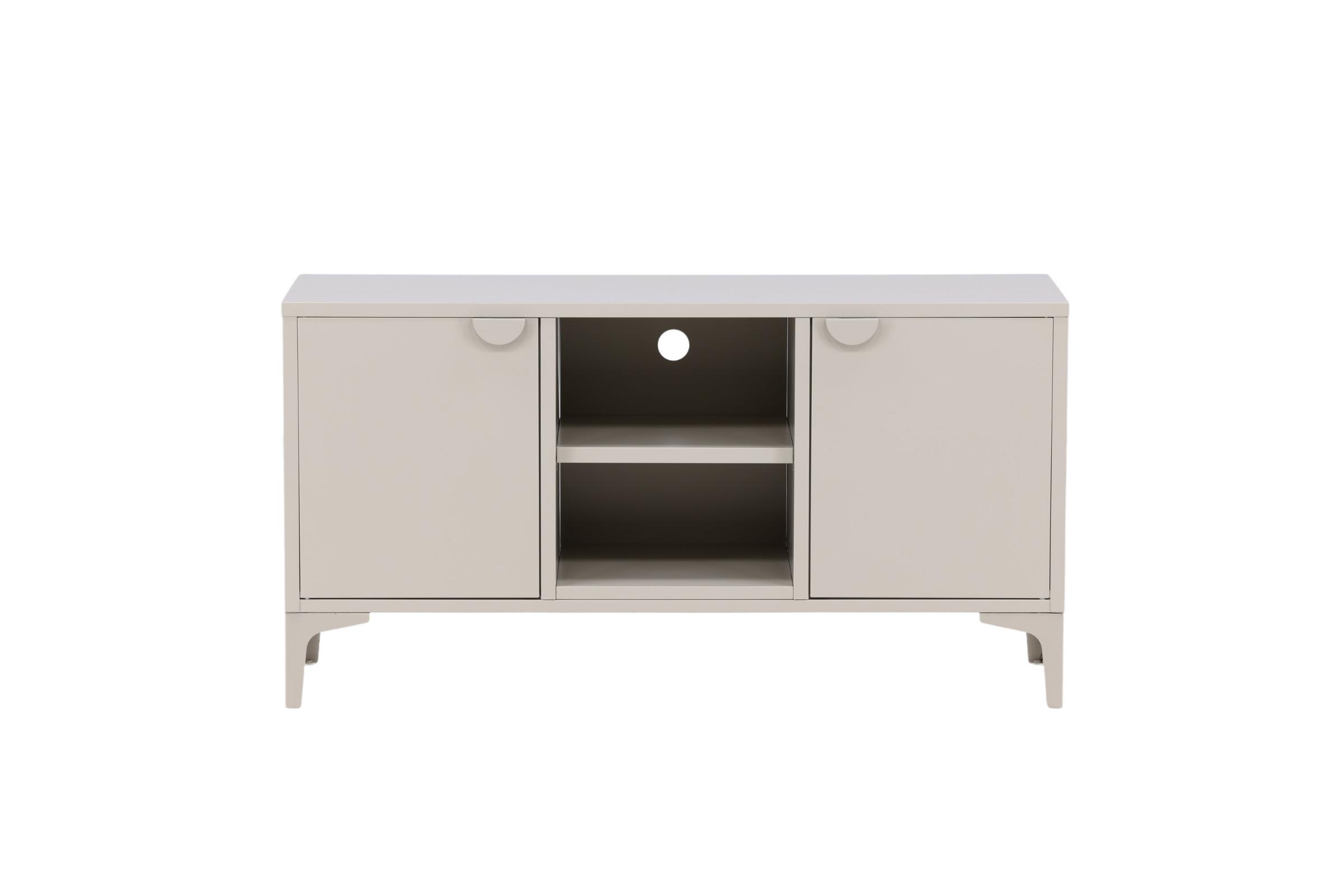 Piring tv møbel 2 låger, 2 hylder beige