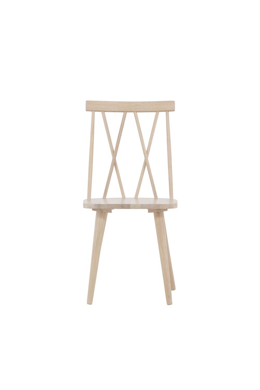 Mariette spisestuestol træ whitewash