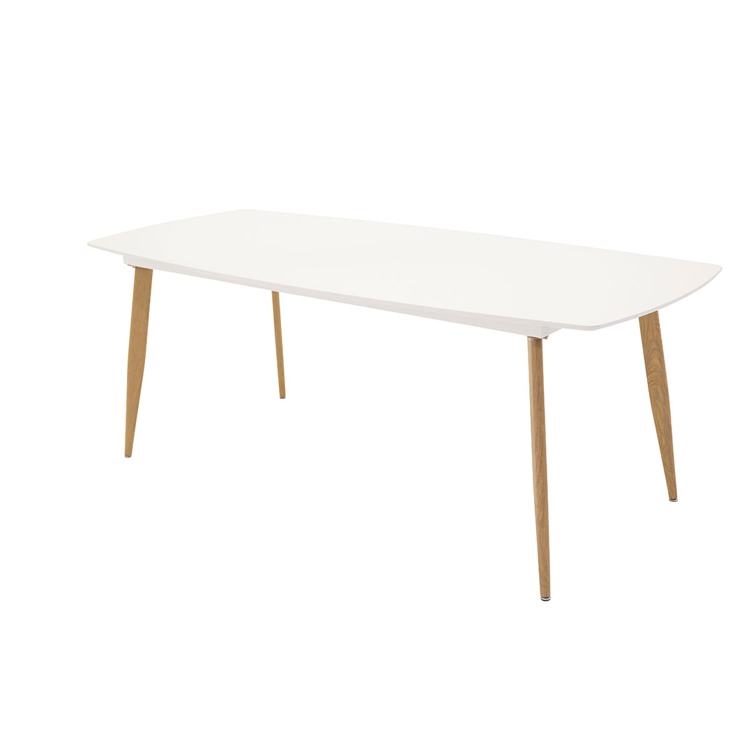 Polar Spisebord 240 x 100 - Natur og Hvid