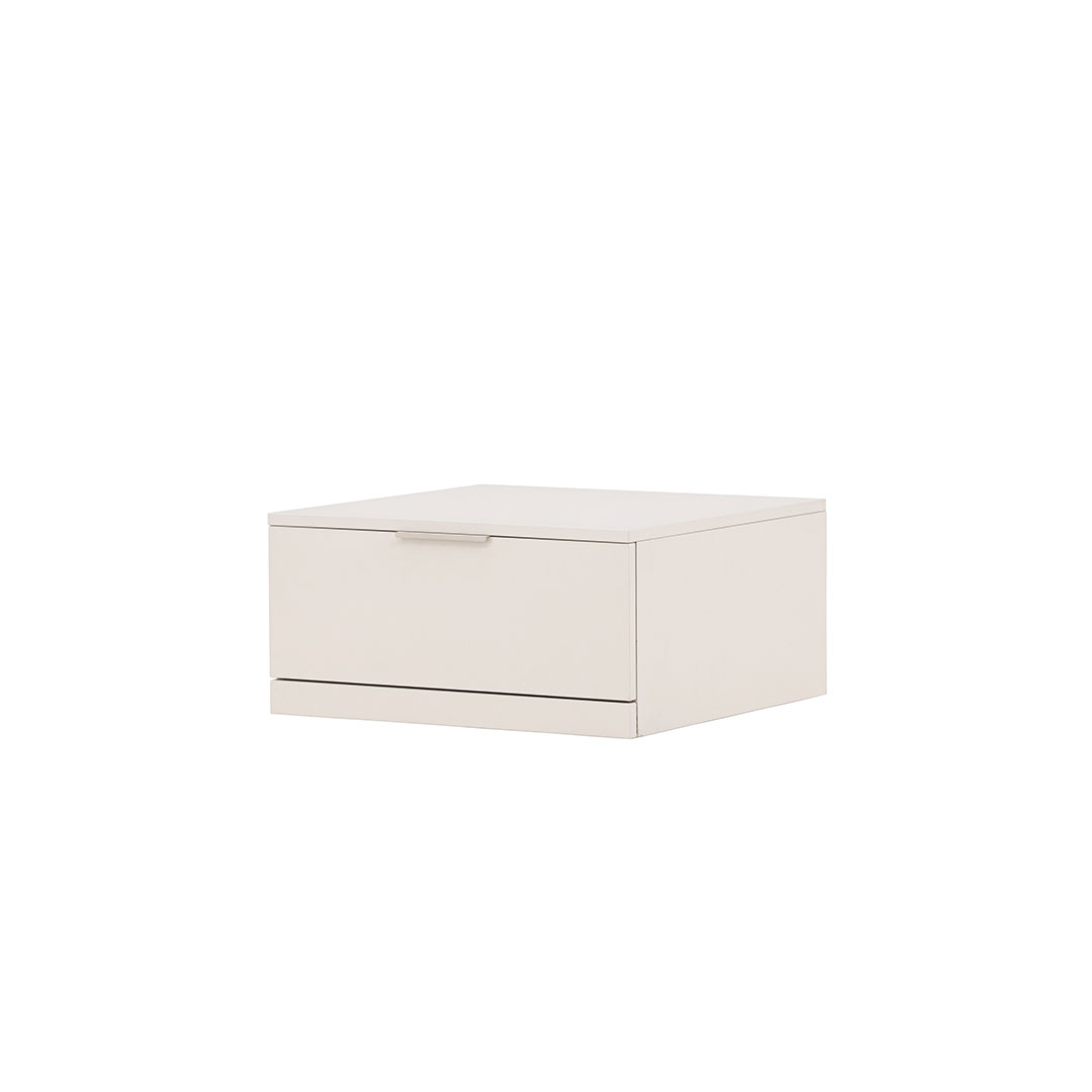 VENTURE DESIGN Nice opbevaringsskuffe, kvadratisk - beige melamin (60x60x29,3cm)