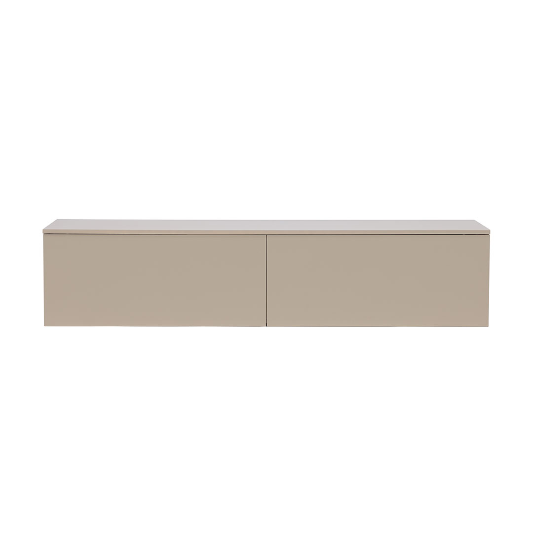 VENTURE DESIGN Frihamn vægskab, m. 2 skuffer - beige MDF