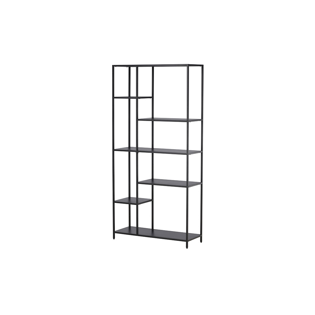 ElAlto reol 6 hylder sort