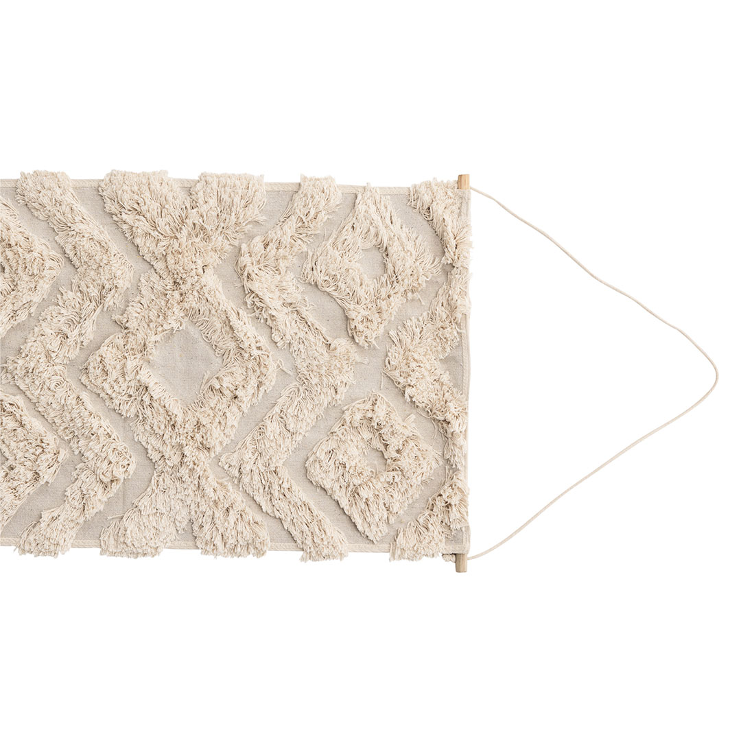 Hilda vægdekoration bomuld offwhite billede