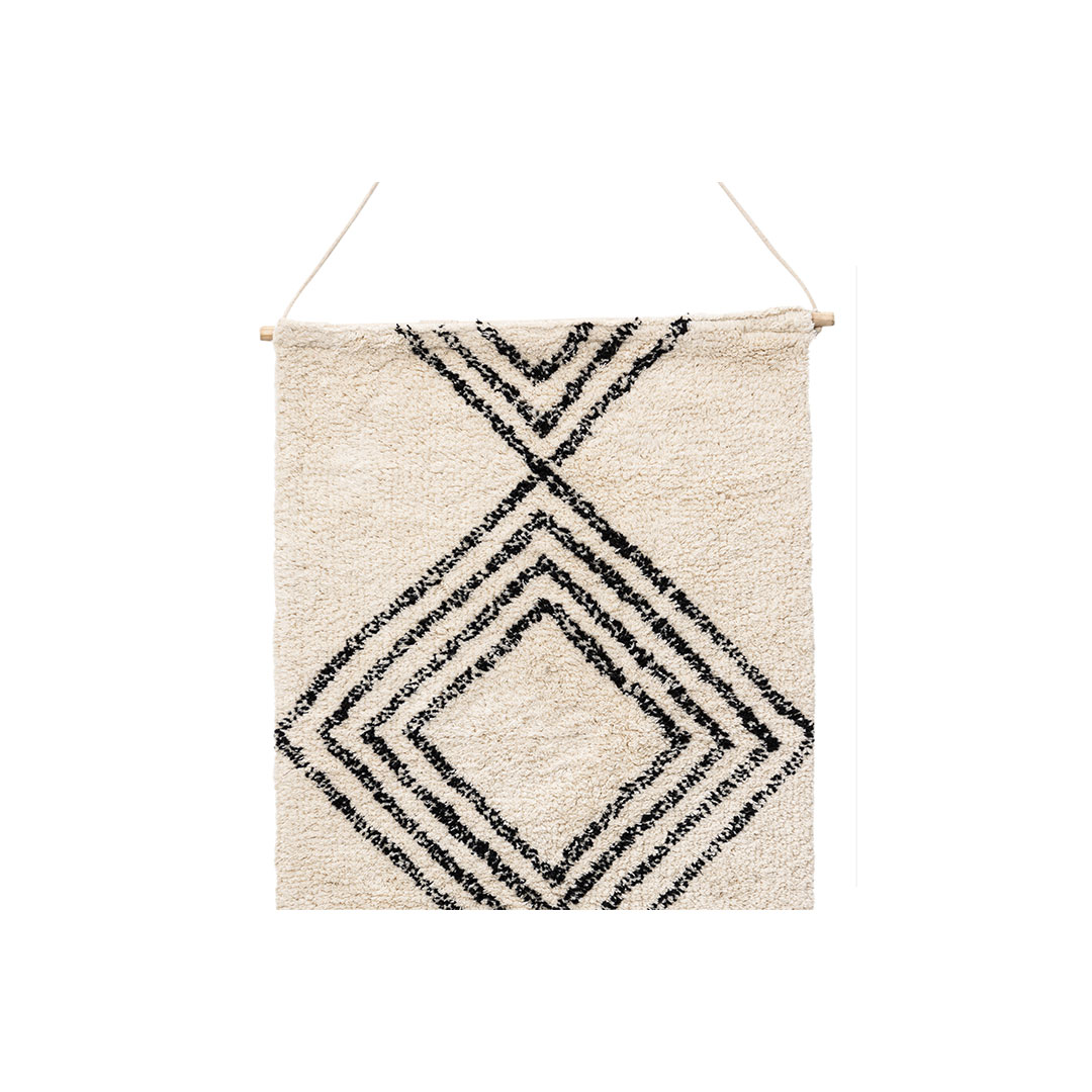 Love vægdekoration bomuld offwhite billede