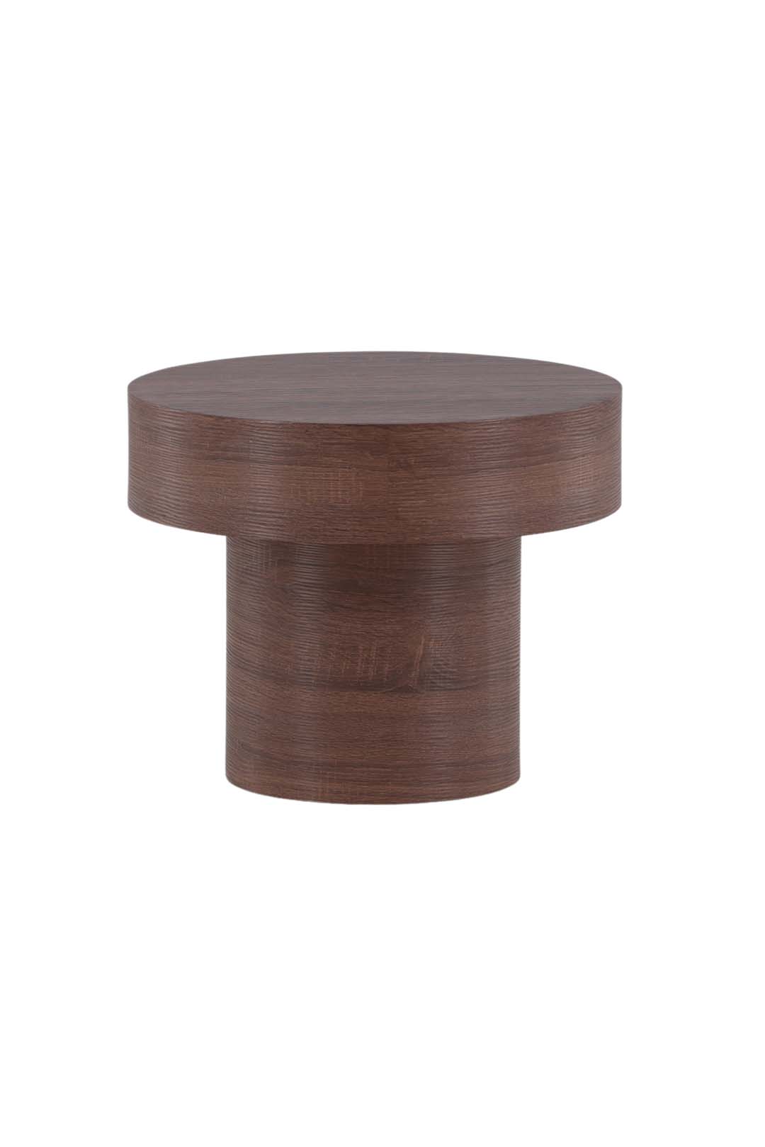 VIND COLLECTION Malung sidebord, rund - mørkebrun papir laminat (Ø50)