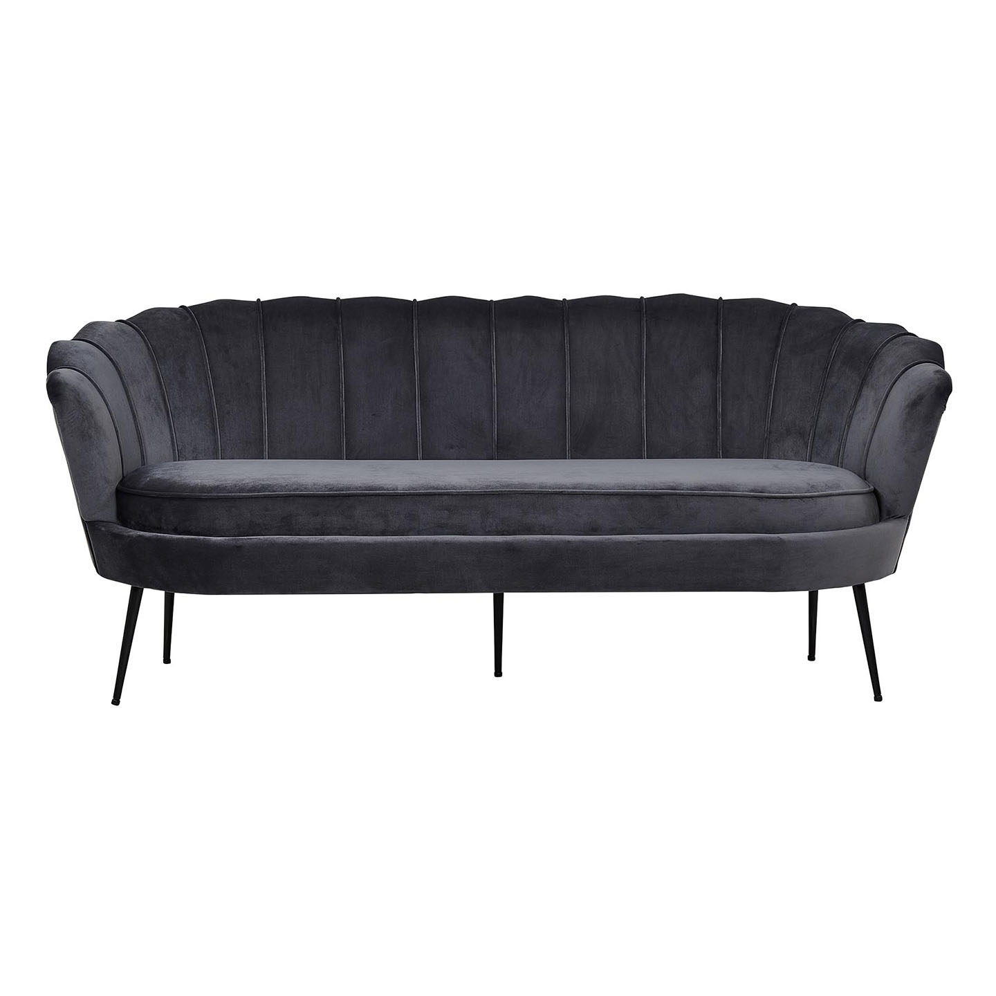 Nice sofa 3 personers velour grå