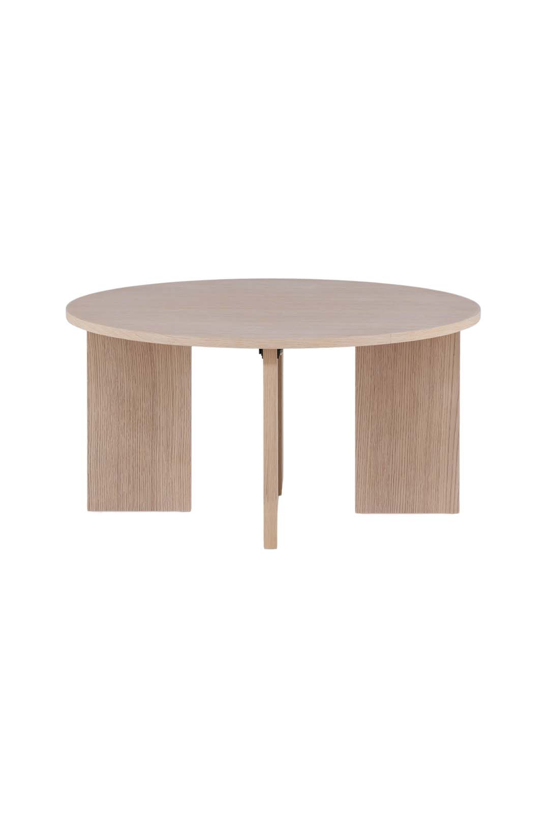 VIND COLLECTION Askerön sofabord, rund - hvidkalket finér (Ø80)