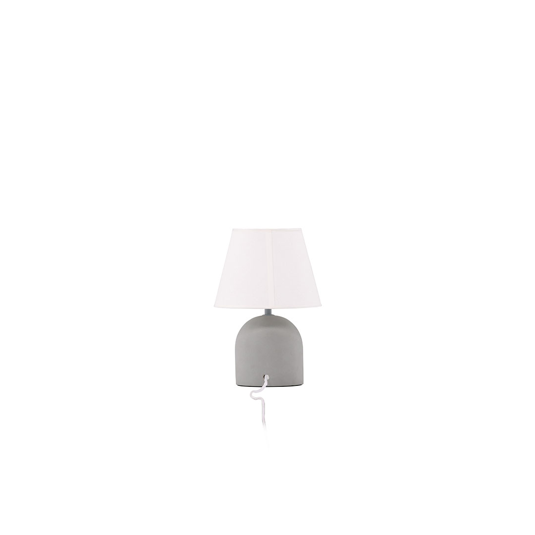 VIND COLLECTION Styrsö bordlampe - hvid hør og grå beton