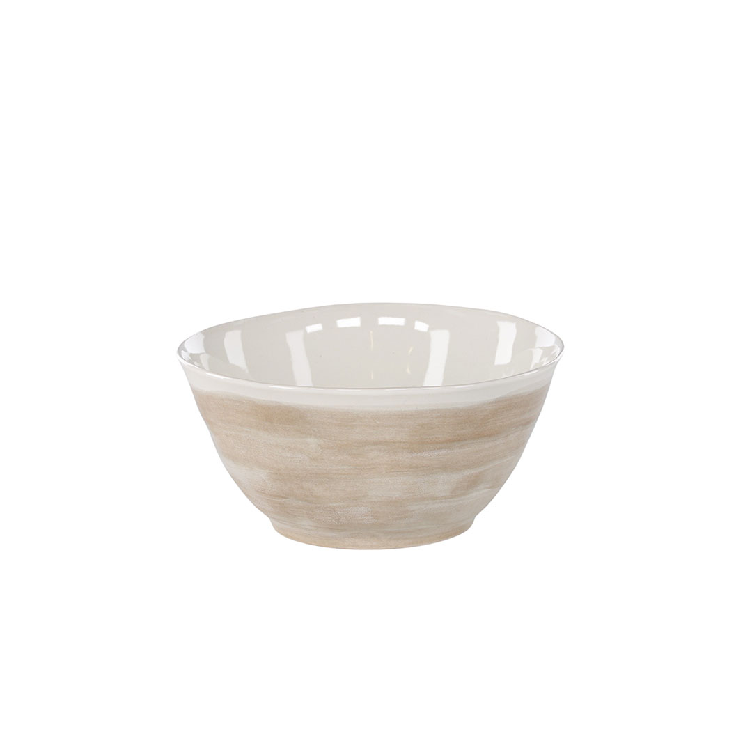 Jublie skål stentøj beige
