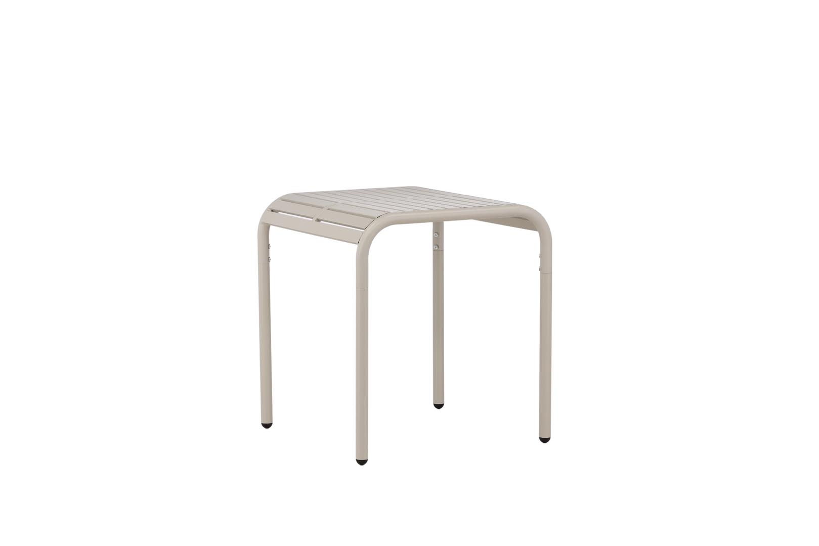 VENTURE DESIGN Borneo udendørs loungebord, kvadratisk - beige aluminium (70x70)