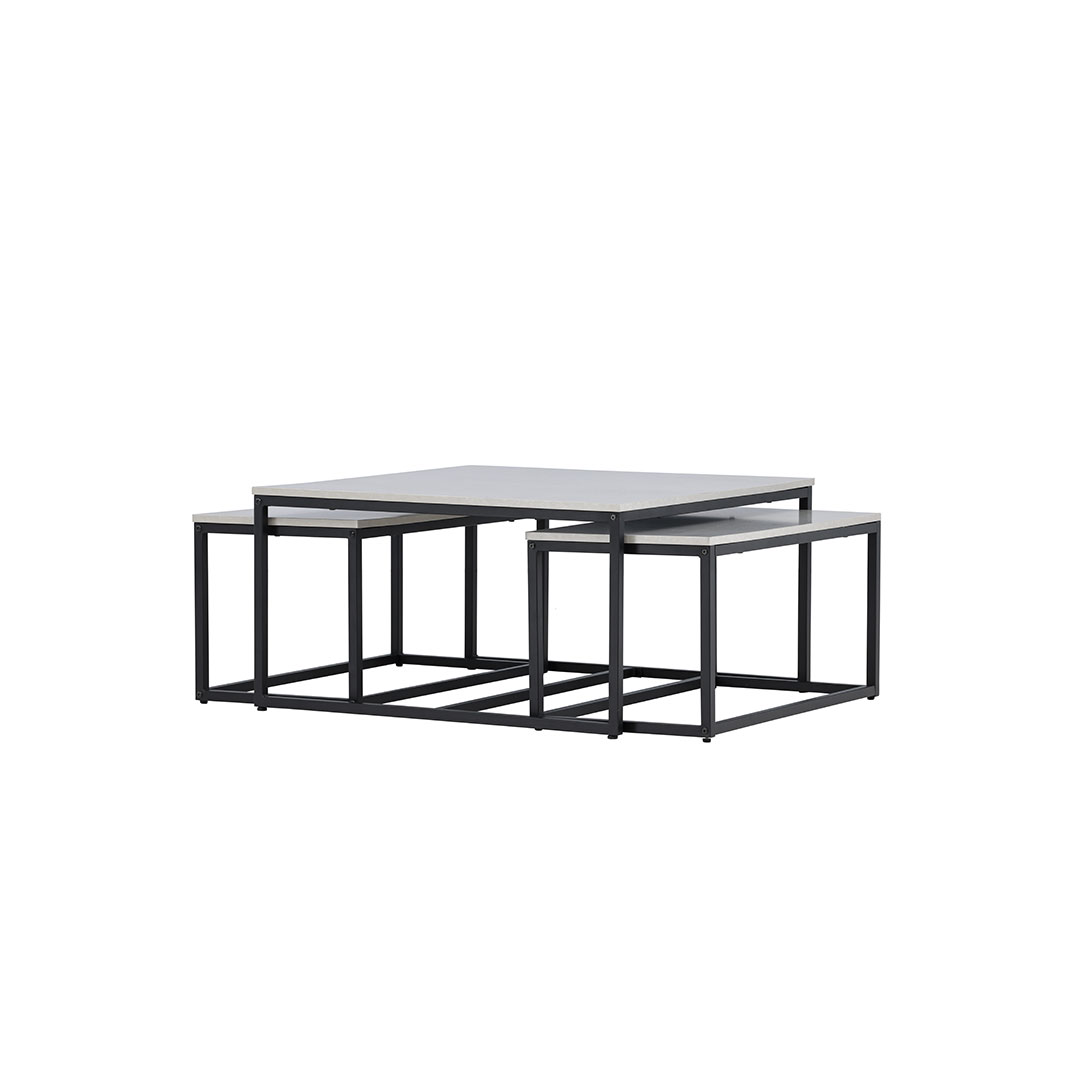 Solna sofabord sæt med 3 grå billede