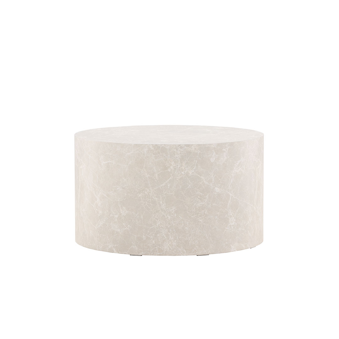 York sofabord Ø80cm beige billede