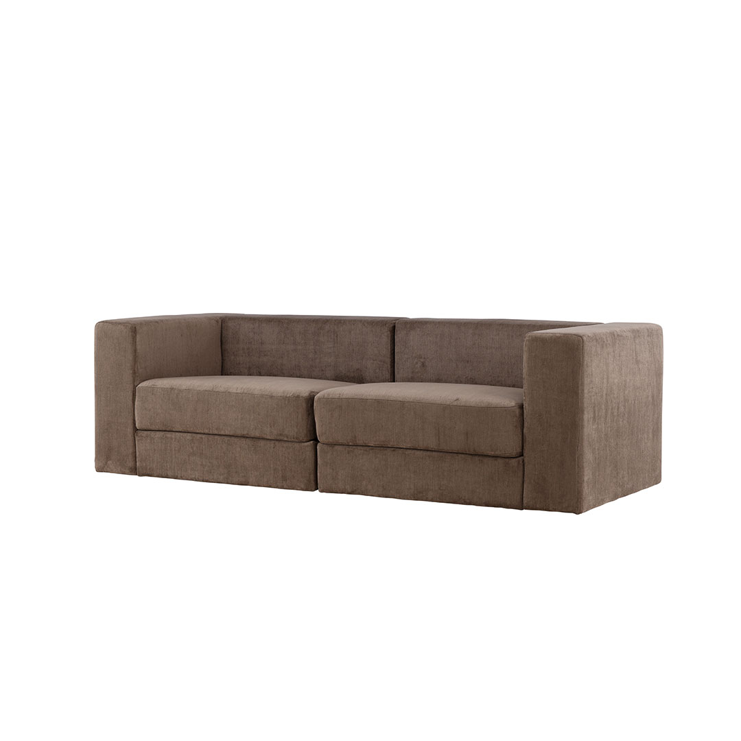 Lumi sofa 3 personers brun billede