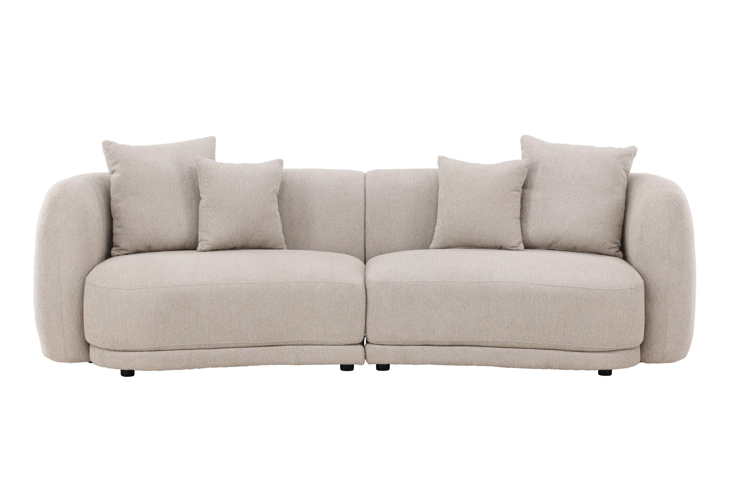 Venture Home Cielo 3-seat Sofa - Beige Boucle