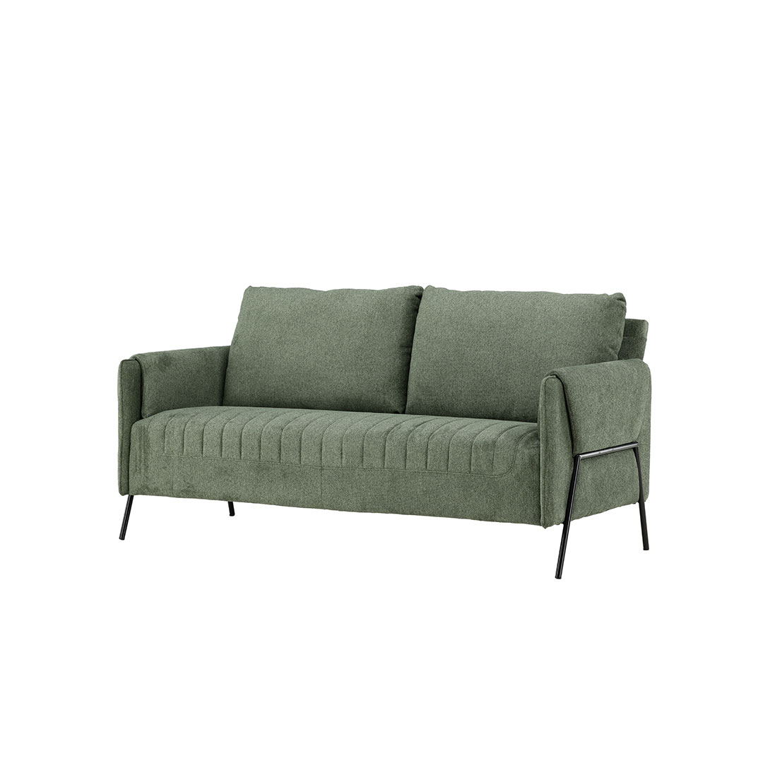 Indigo 2 personers Sofa  - Sort og Grøn