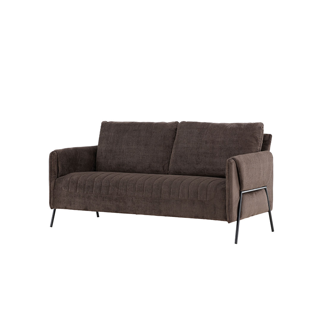 Indigo 2 personers Sofa  - Sort og Brun