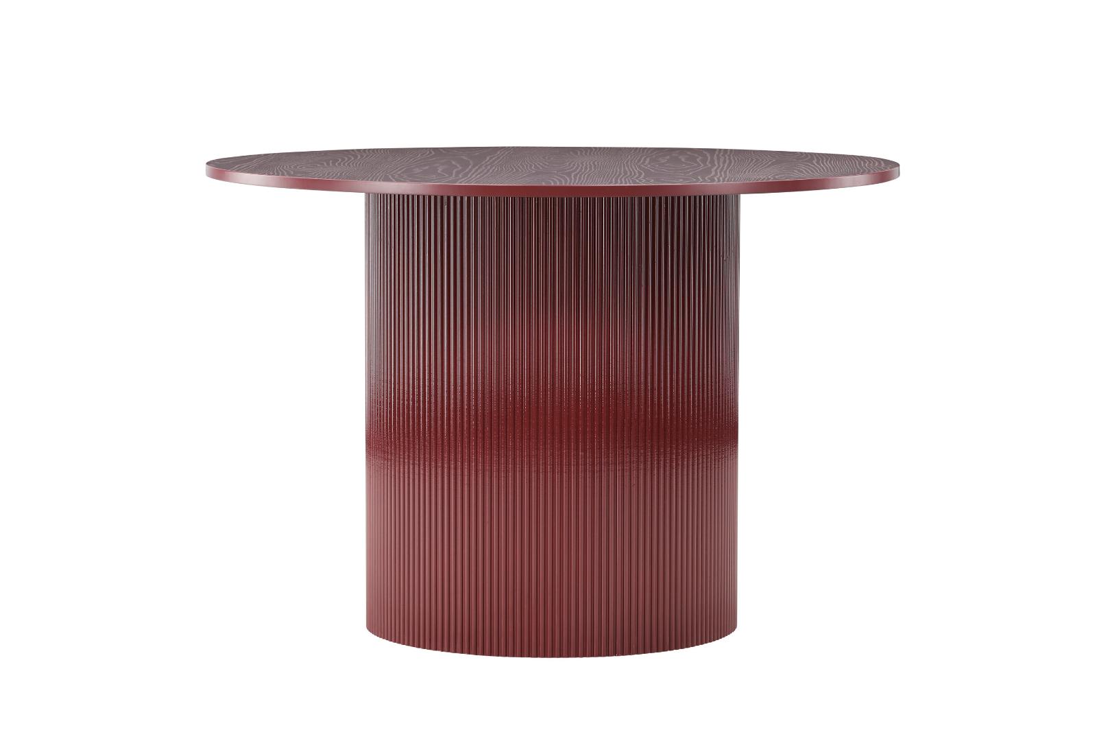 Lenox spisebord Ø110cm rød