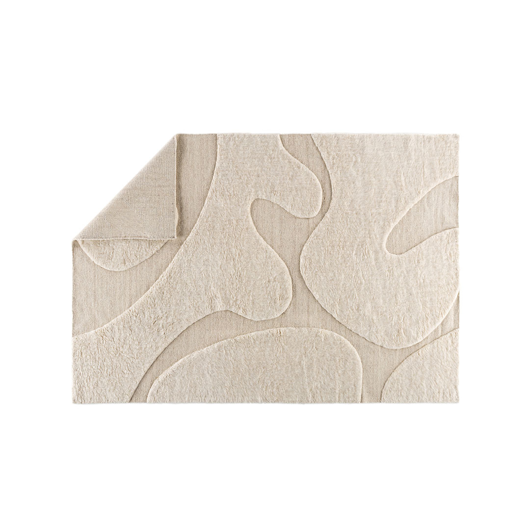 Boone tæppe 200x290cm beige billede