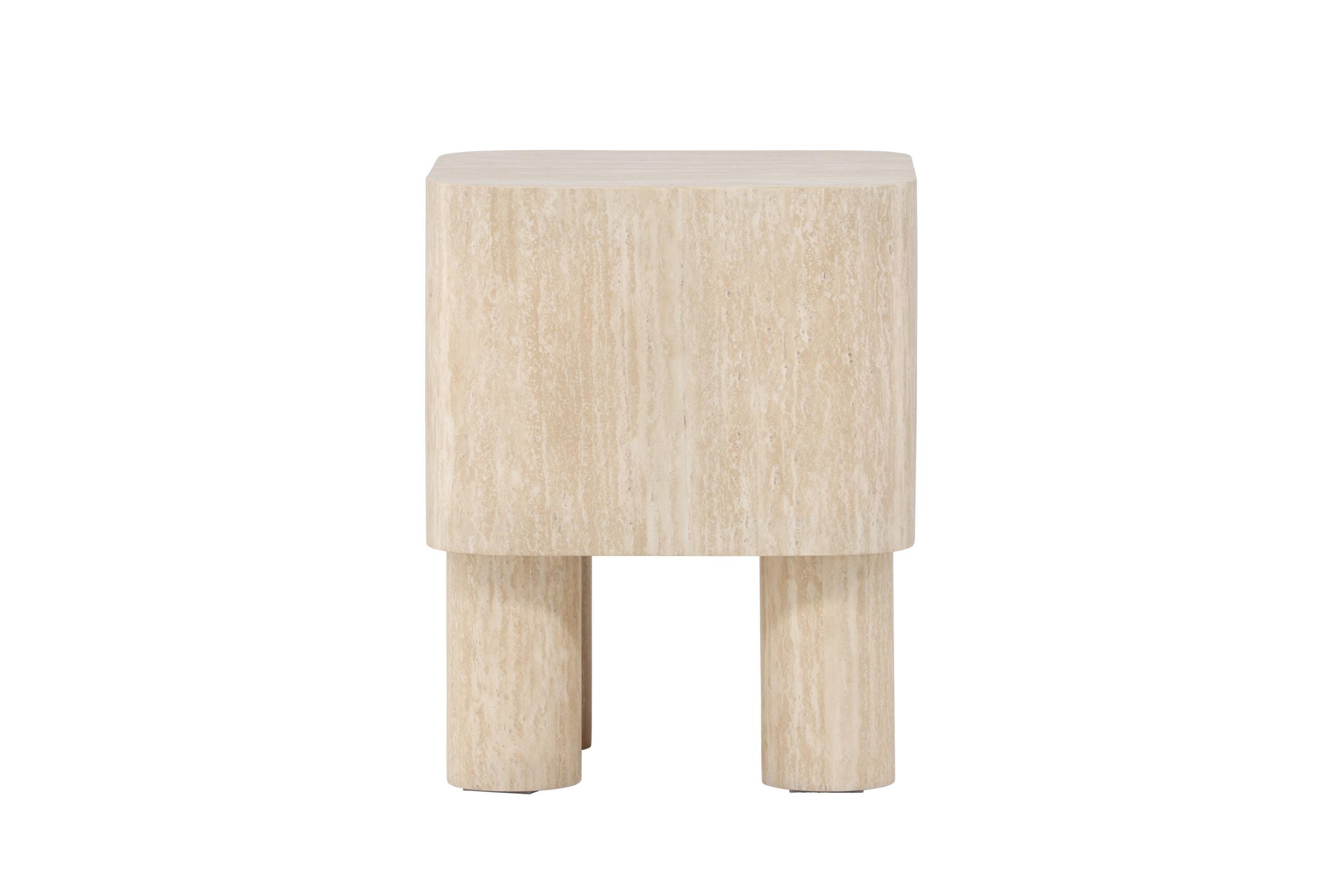 Klirou sidebord, hvid beige