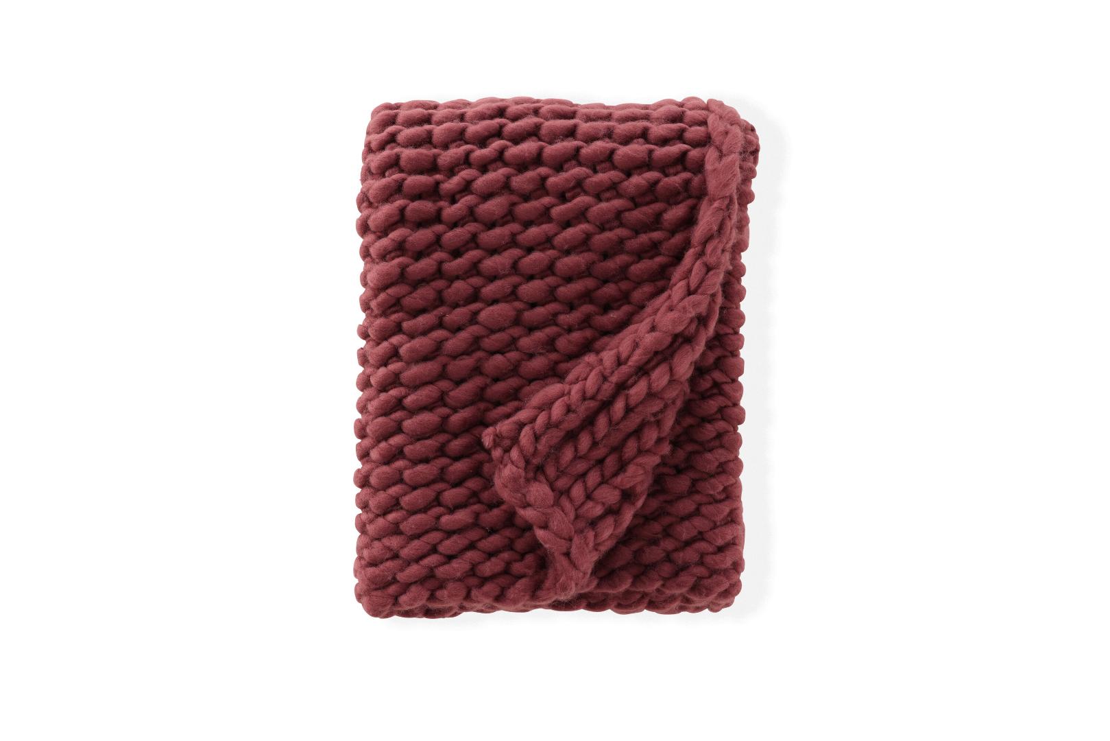 Kate plaid 130x170cm rød billede