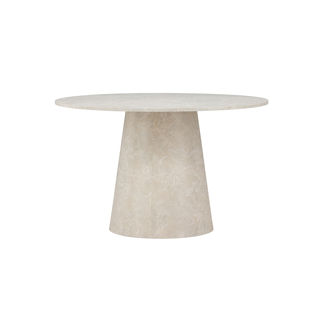 Lanzo spisebord Ø120cm beige