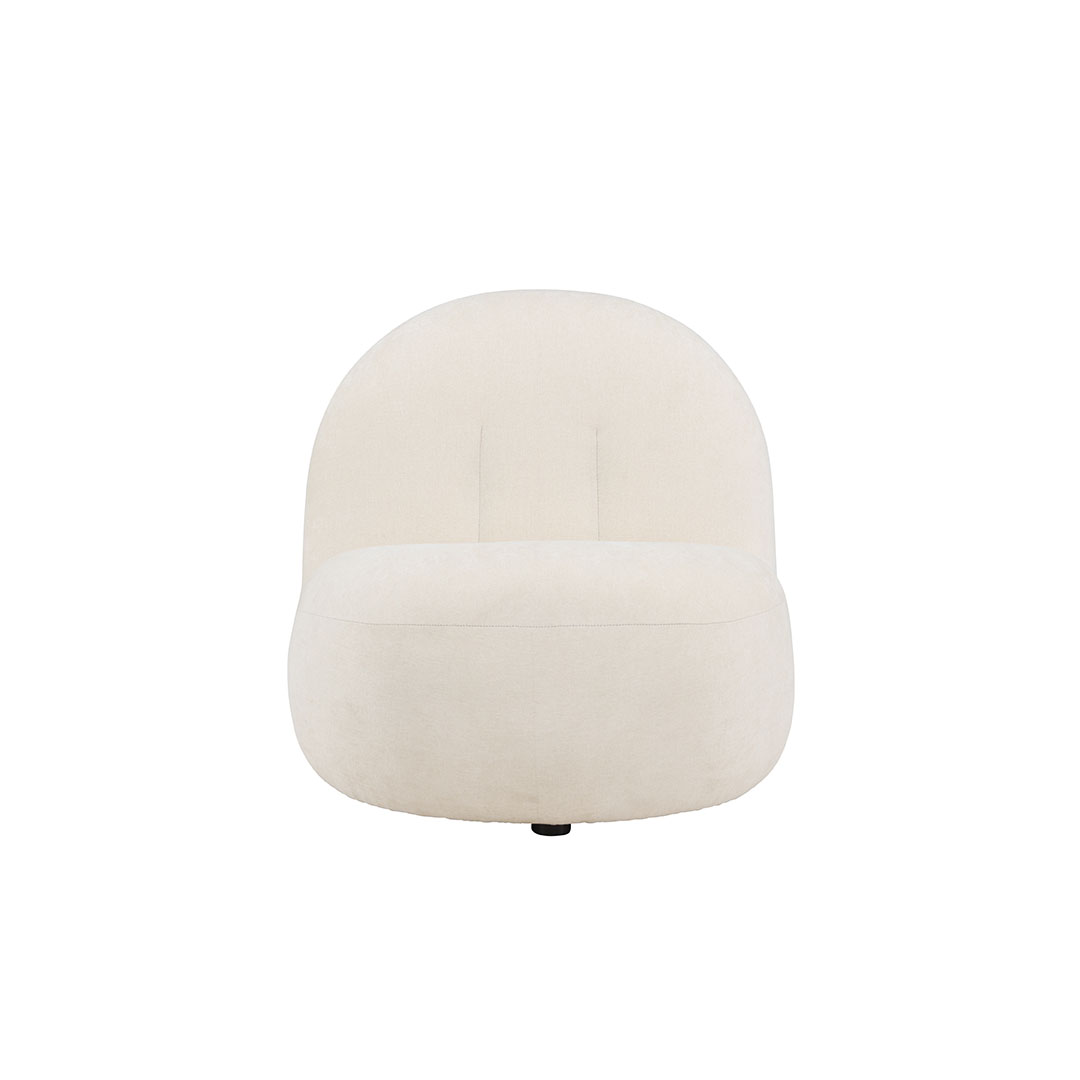 Omaha lænestol hvid, sort