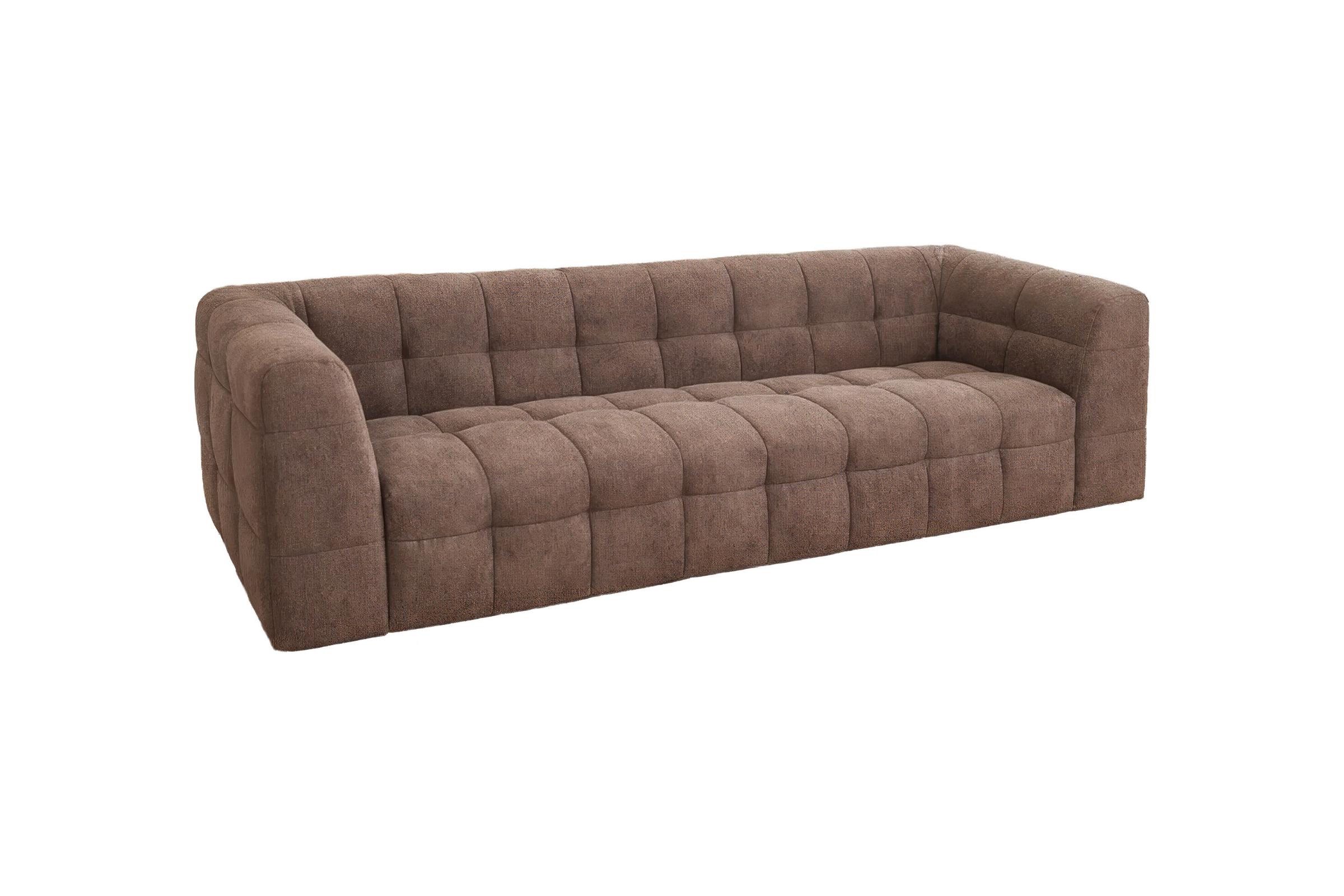 VENTURE HOME Malou 3 pers. sofa - brun polyester og polypropylen