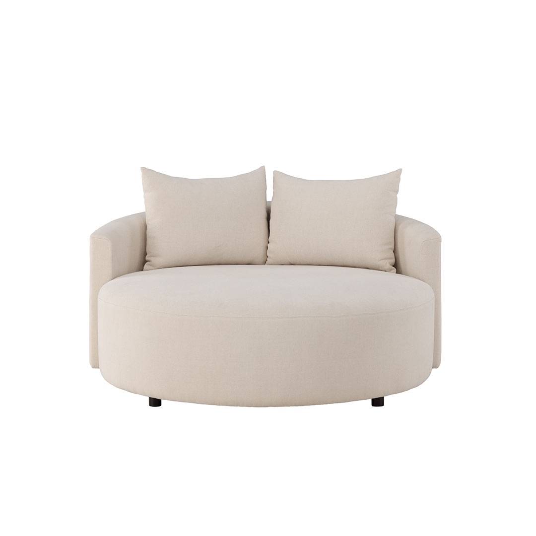 Kelso sofa Ø150cm 3 pers. beige billede