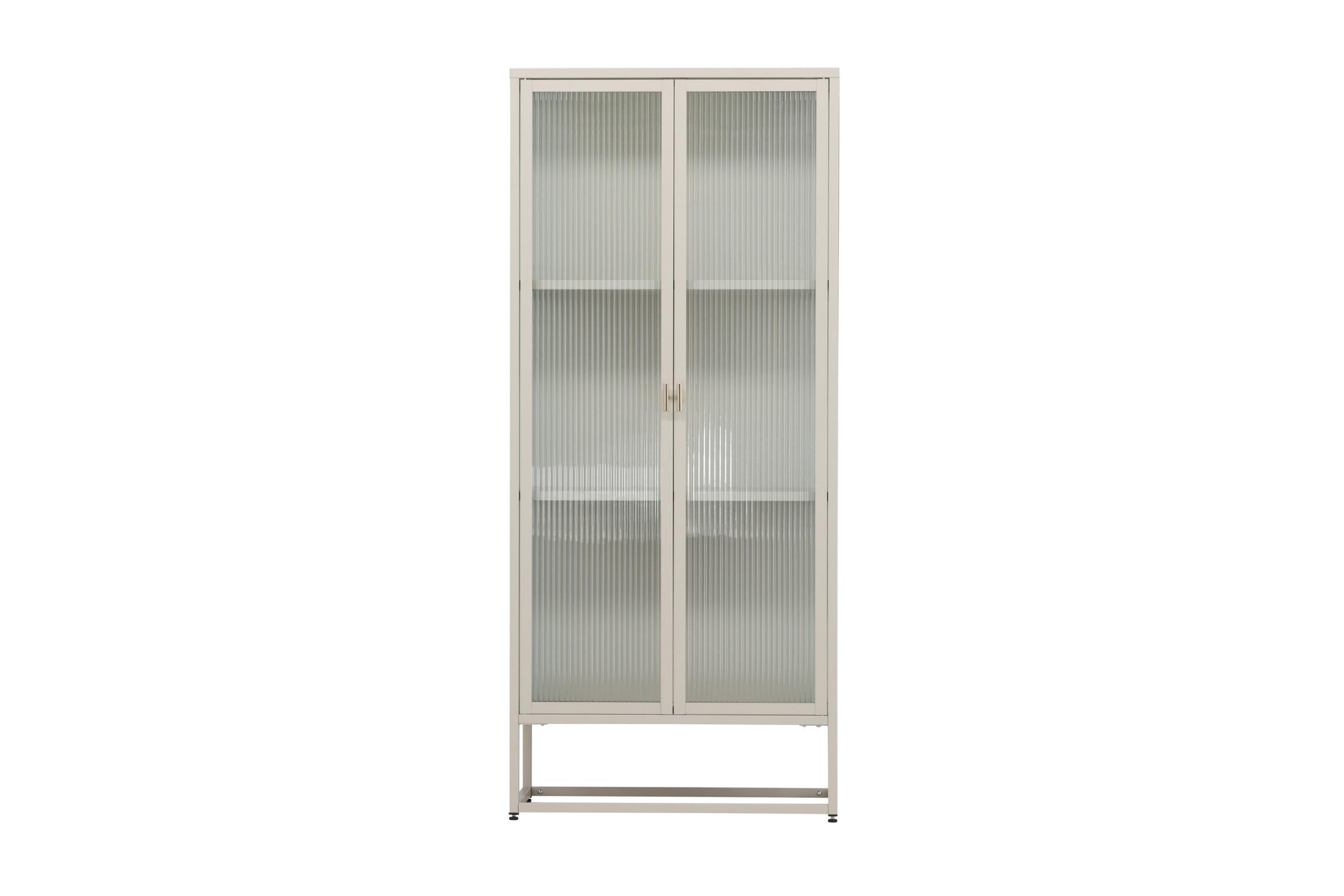 Garis vitrineskab 2 glaslåger beige