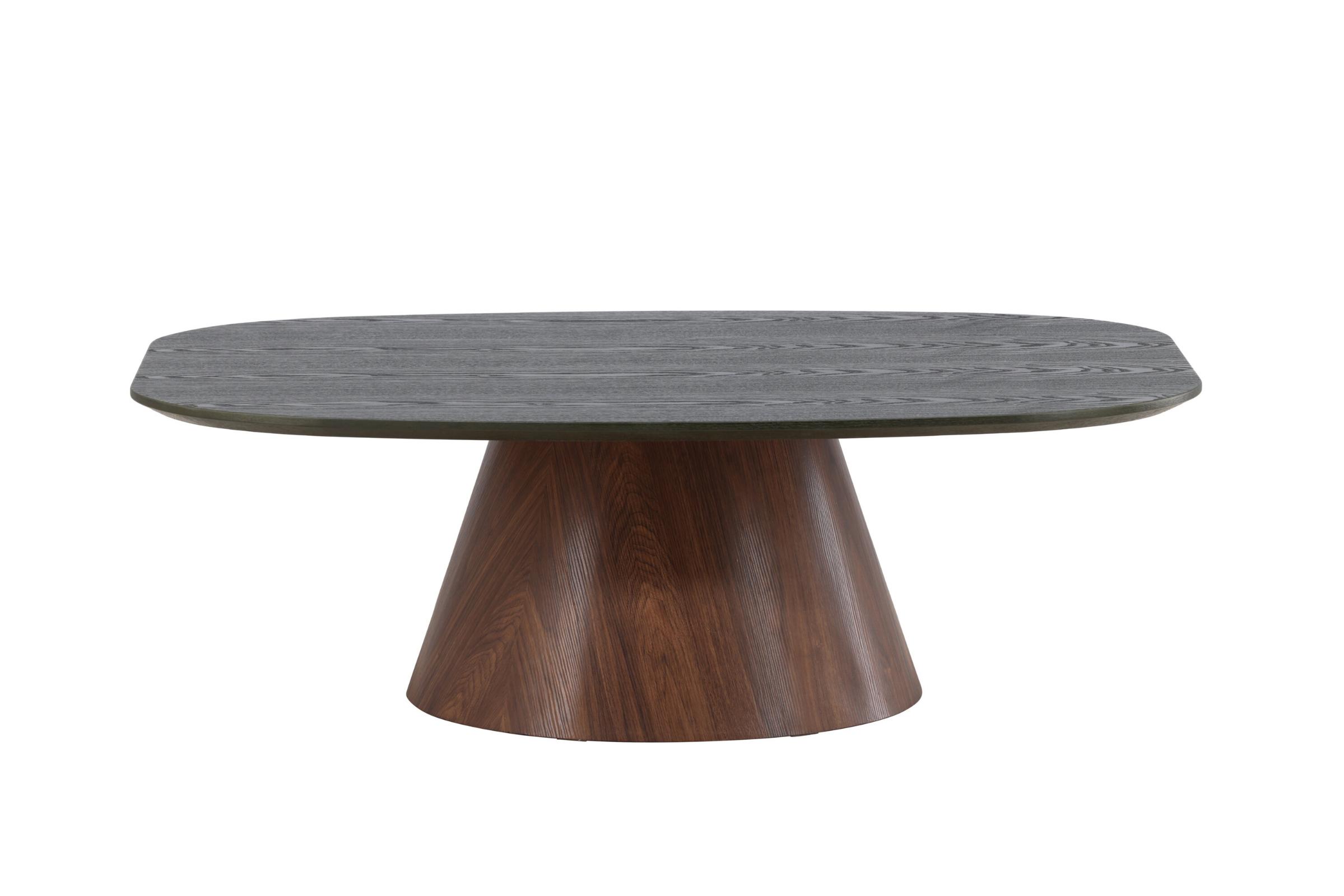 VENTURE DESIGN Lanzo sofabord, rektangulær - MDF med grøn og mocca 3D-papir (120x92,5x39)
